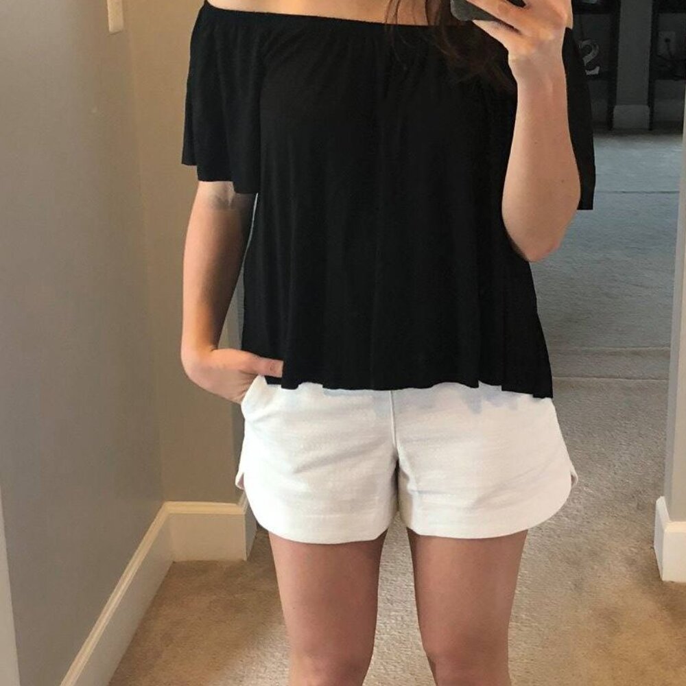 Lilly Pulitzer White Textured Shorts